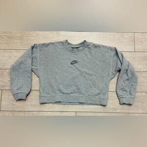 Nike Sportswear Crew Sweatshirt Recycled Speckled Nike Logo & Swoosh Women’s S